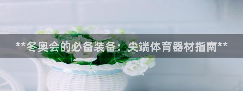 耀世平台下载：**冬奥会的必备装备：尖端体育器材指南