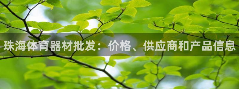 耀世娱乐是不是很黑：珠海体育器材批发：价格、供应商和
