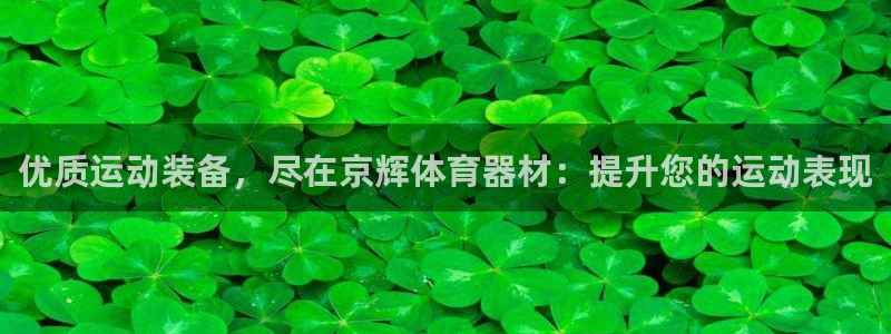 耀世集团视频：优质运动装备，尽在京辉体育器材：提升您