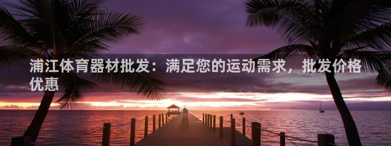 耀世娱乐平台官网登录：浦江体育器材批发：满足您的运动