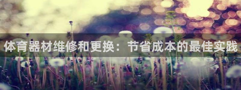 耀世集团罗文斌：体育器材维修和更换：节省成本的最佳实