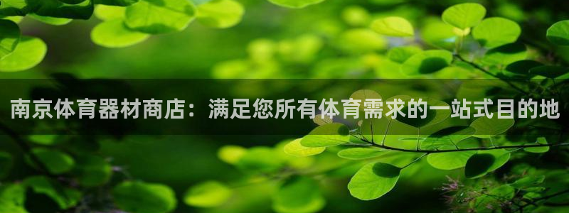 耀世娱乐安全吗可靠吗：南京体育器材商店：满足您所有体